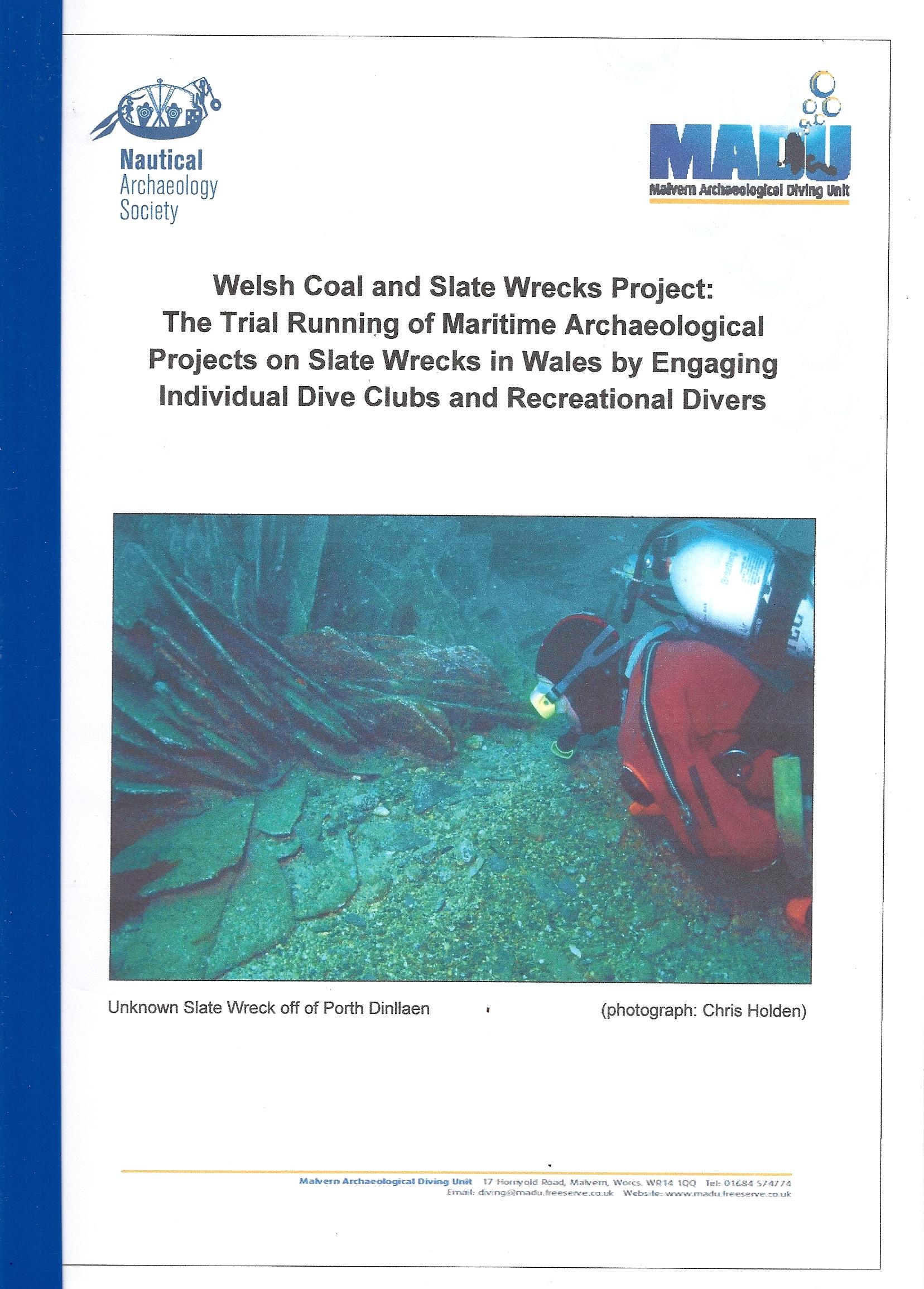 Report - Coal & Slate Wreck Project - 2012